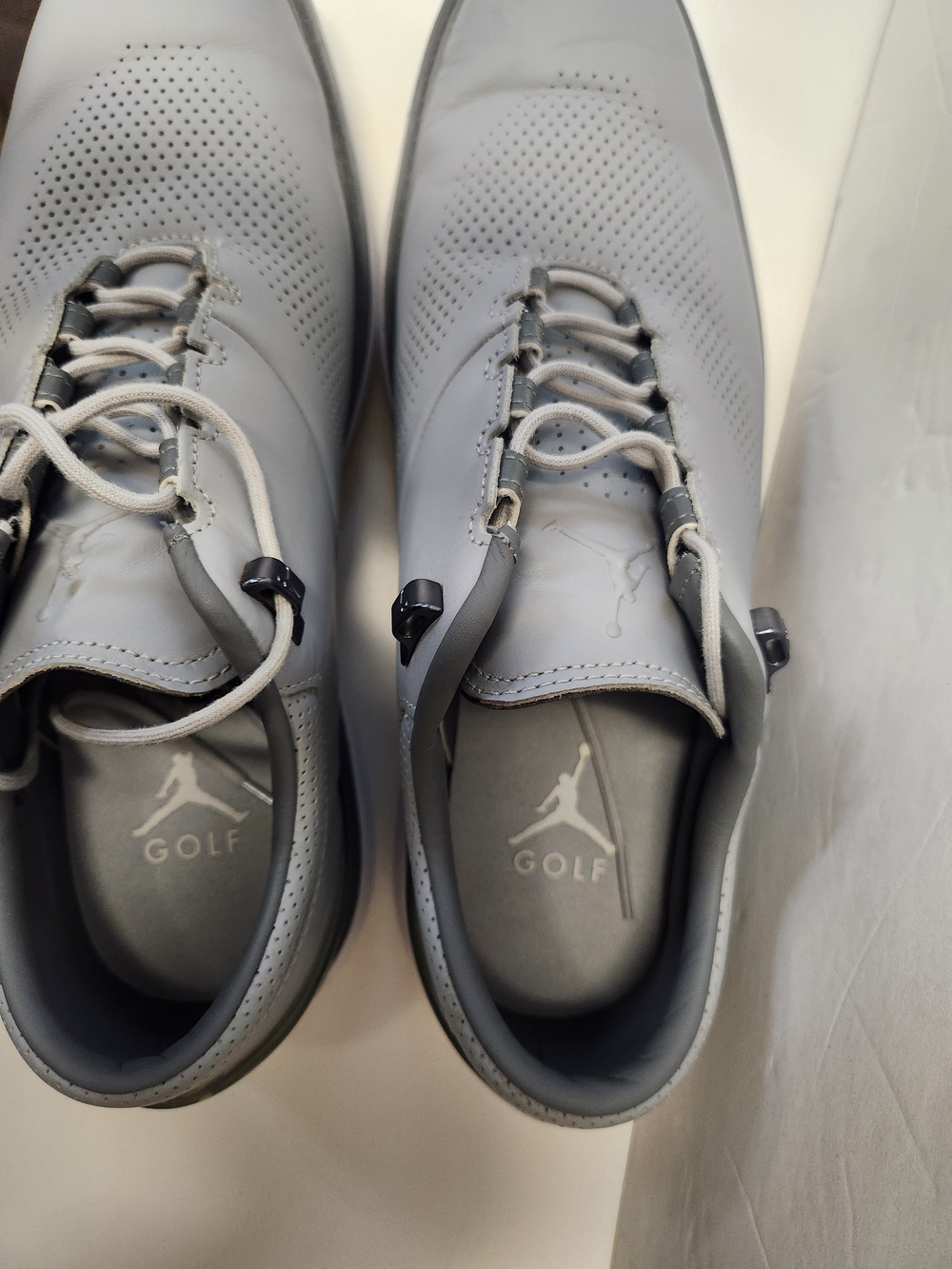 Nike Jordan ADG 4 Wolf Grey Leather Golf Shoes Men's Size 11 DM0103-010 - Picture 4 of 9